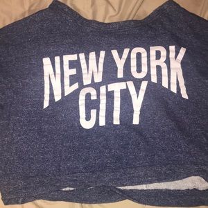 New York purple sweater